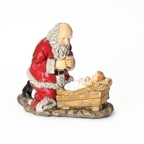 12&quot; Kneeling Santa Figure