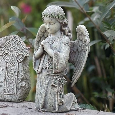 ​12.25&quot; Celtic Kneeling Garden Angel