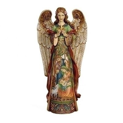 15.75&quot; Angel Star Holy Family Figure