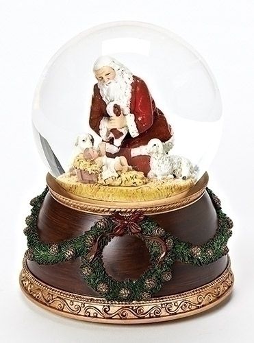 ​6&quot; Musical Kneeling Santa Dome