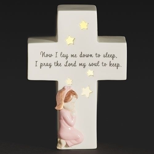 ​6.5&quot; Girl Night Light Cross