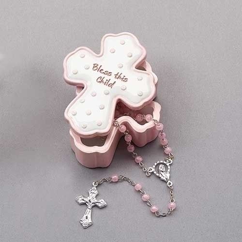 Bless Girl Box With Rosary