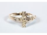 14kt Gold Crucifix Ring