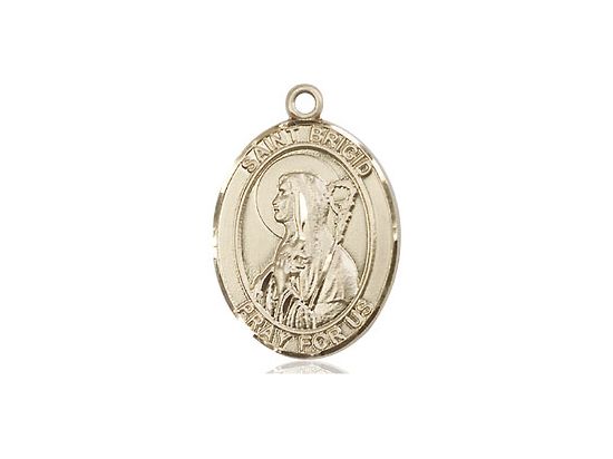 14kt Gold Medium St. Brigid of Ireland- Medal Only Disc.