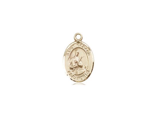 14kt Gold Small St. Gerard- Medal Only