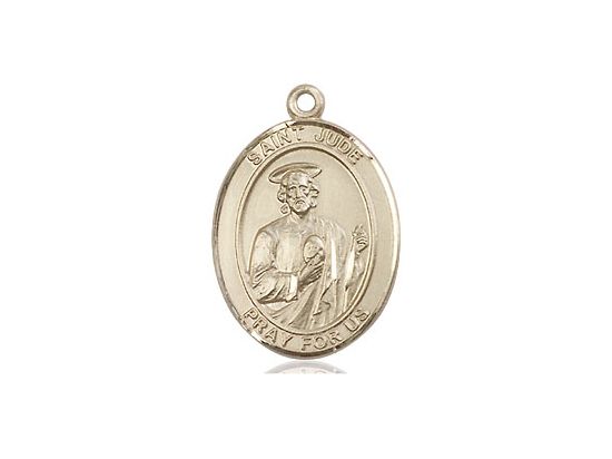 14kt Gold Medium St Jude- Medal Only