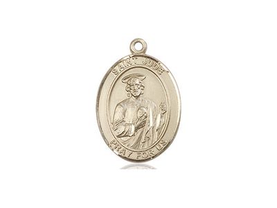 14kt Gold Medium St Jude- Medal Only