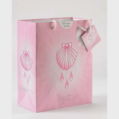 Baptism Girl Small Gift Bag with Tissue