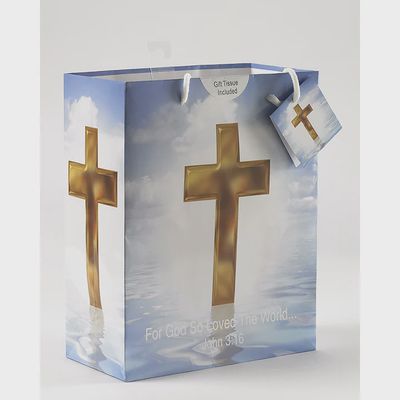 Cross Large Gift Bag with Tissue