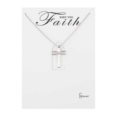 Peace Cross Necklace Stainless Steel