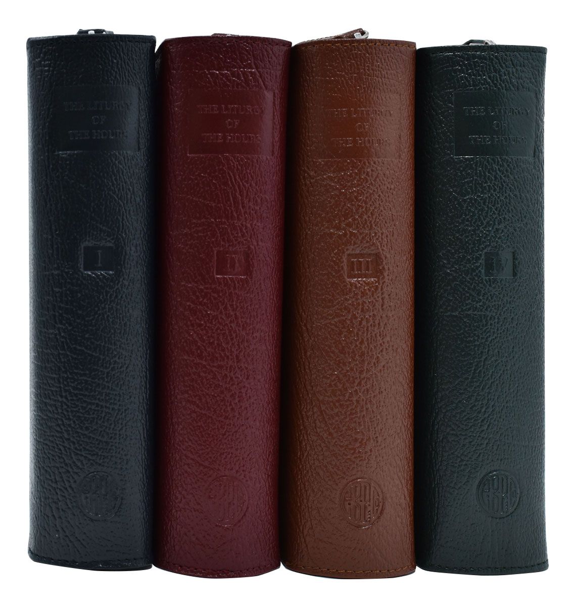 Liturgy of the Hours Leather Zipper Case Set of 4 Colors