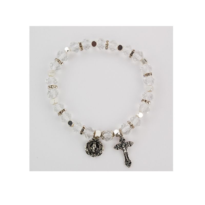 Adult Crystal Beads Rosary Bracelet