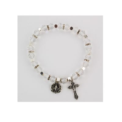 Adult Crystal Beads Rosary Bracelet