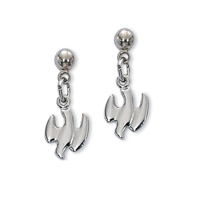 Rhodium Finish Holy Spirit Earrings