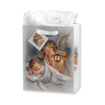 Guardian Angel with Lamp Small Gift Bag with Tissue