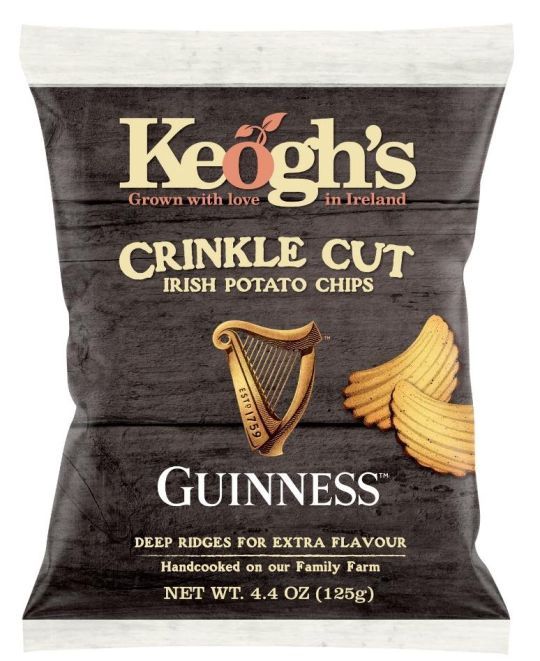 Keoghs Crinkle Cut Guinness 125g