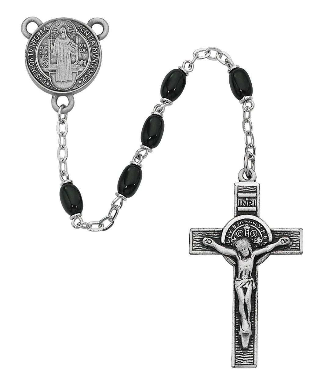 St. Benedict Rosary Black