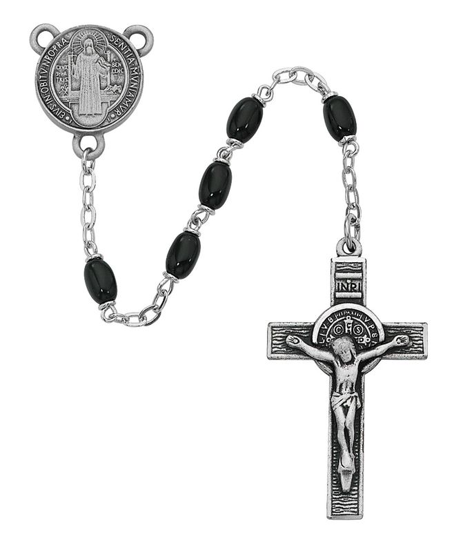 St. Benedict Rosary Black
