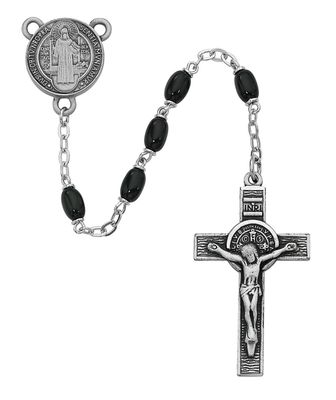 St. Benedict Rosary Black