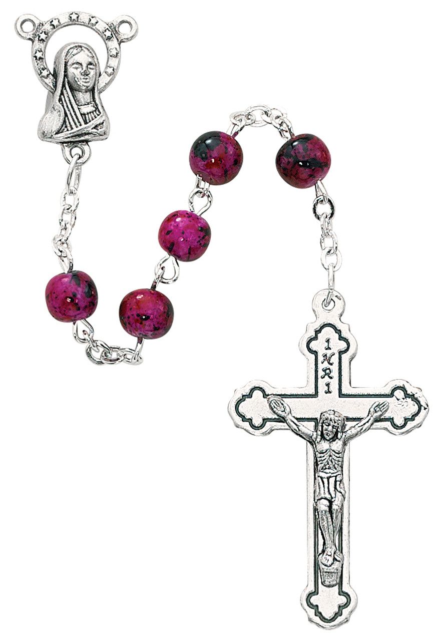 Pink Swirl Rosary