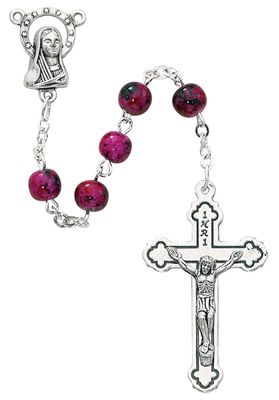 Pink Swirl Rosary