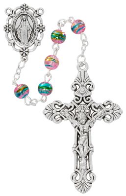 Pink Multi Color Rosary
