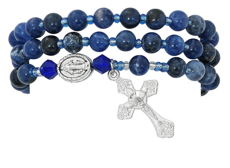 Adult Twistable Blue Lapis Bracelet Disc. Adult Twistable Blue Lapis Bracelet Disc.