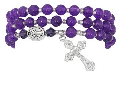 Adult Twistable Amethyst Purple Bracelet