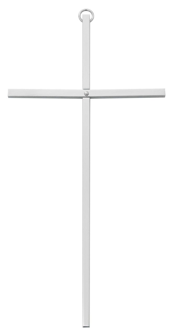 8&quot; Plain Silver Wall Cross