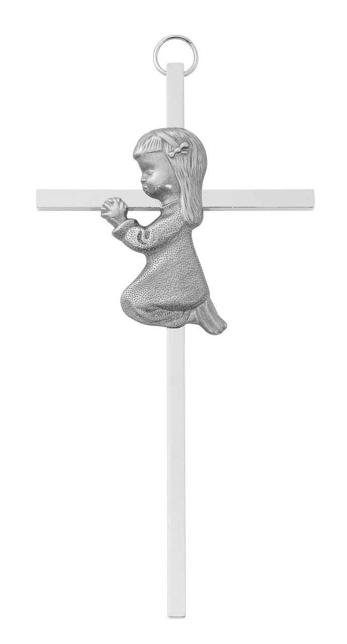 6&quot; Silver Girl Cross