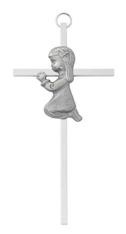 6&quot; Silver Girl Cross