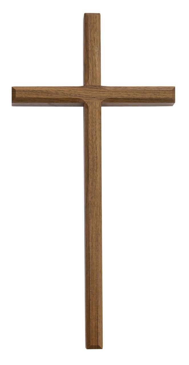 10&quot; Walnut Wall Cross