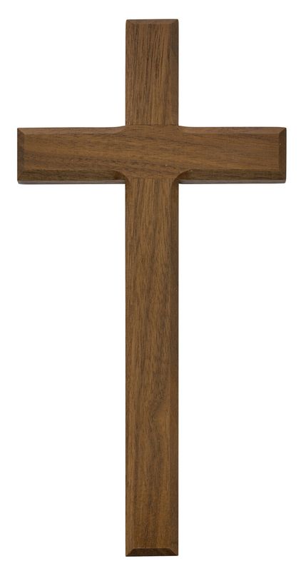 24&quot; Walnut Wall Cross