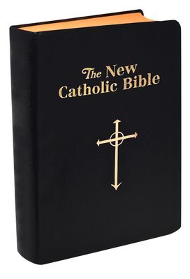 St. Joseph New Catholic Bible - Compact Size, Black Imitation Leather Disc.