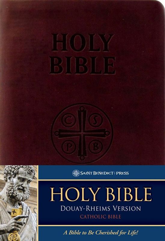 Douay Rheims Bible Burgundy Douay Rheims Bible Burgundy