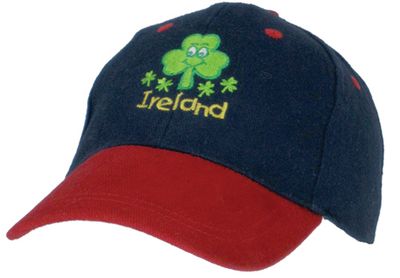 Kids Smiley Shamrock Baseball Cap