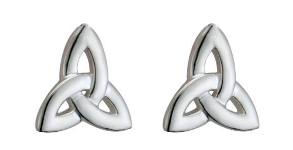 Sterling Silver Trinity Stud Earrings