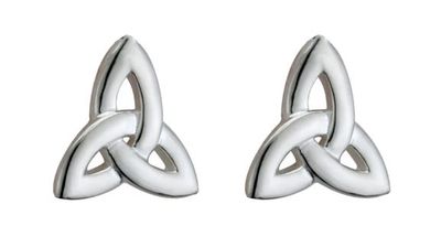 Sterling Silver Trinity Stud Earrings