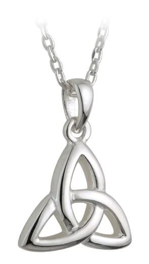 Children&#39;s Sterling Silver Trinity Knot Pendant on a 16&quot; Sterling Silver Chain