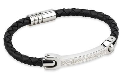Men&#39;s Celtic Leather Bracelet