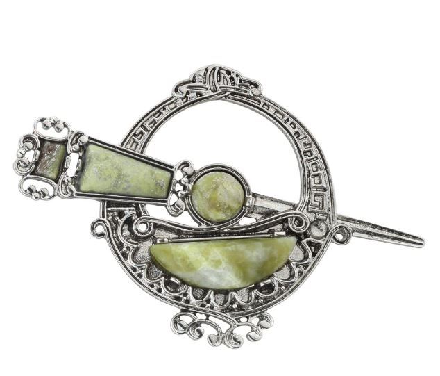 Connemara Marble Tara Brooch