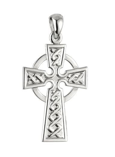 Sterling Silver Small Celtic Cross Pendant on a 18&quot; Sterling Silver Chain