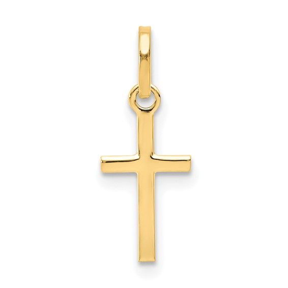 14kt Gold Small Cross Charm