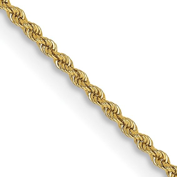 14kt Gold 24&quot; 2mm Regular Rope with Lobster Clasp Chain