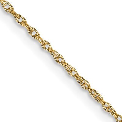 14kt Gold 24&quot; .7mm Cable Rope with Spring Ring Clasp Chain Disc.