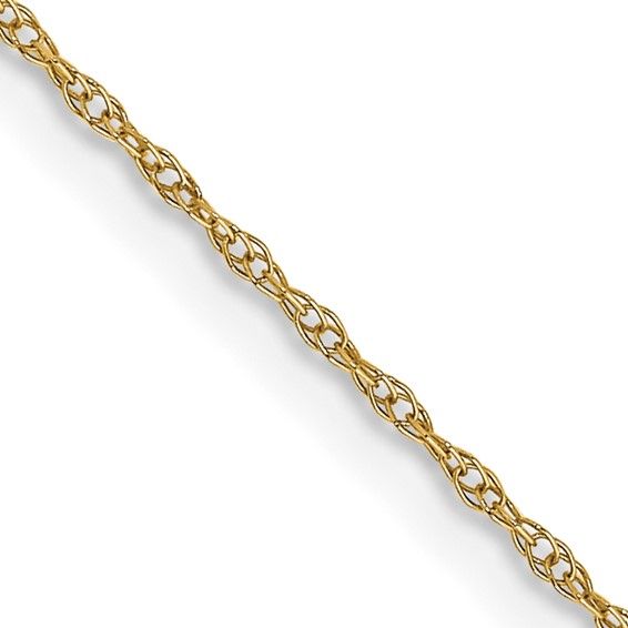 14kt Gold 16&quot; .6mm Cable Rope Chain