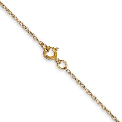 14kt Gold 18&quot; .6mm Cable Rope Chain