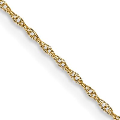 14kt Gold 24&quot; .6mm Cable Rope Chain