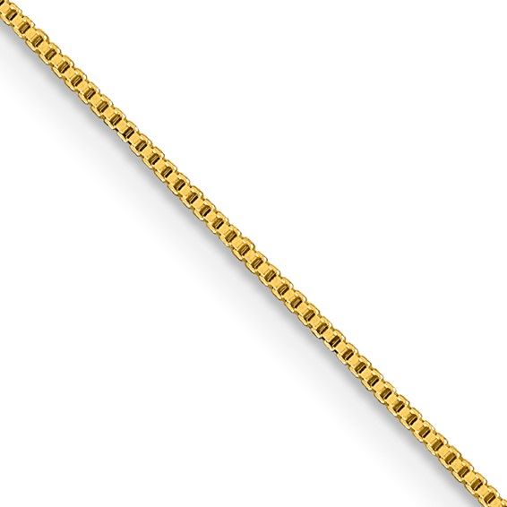 16&quot; Gold Plated Sterling Silver .8mm Box Chain Disc.