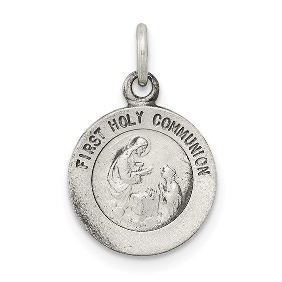 Sterling Silver First Holy Communion Medal